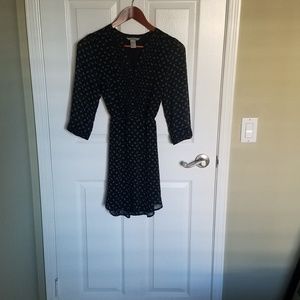 H&M Black Printed Dress